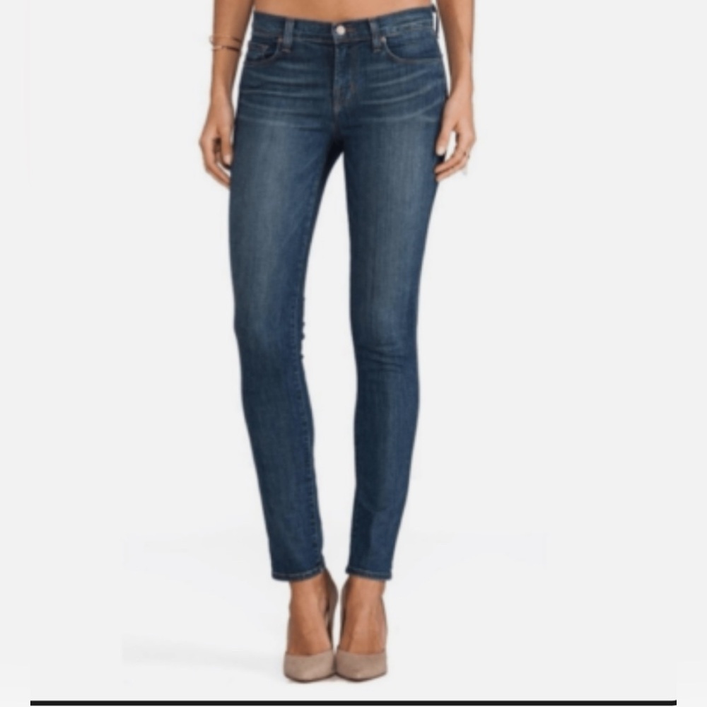 J BRAND LAKESHORE 811T289 DARK WASH SKINNY JEANS SIZE 24